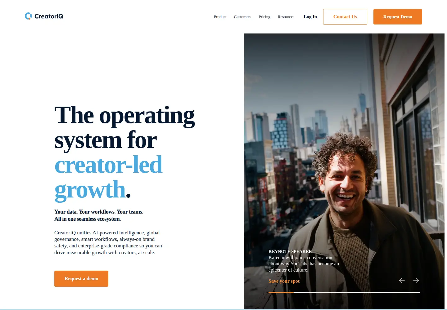 Screenshot of creatoriq.com
