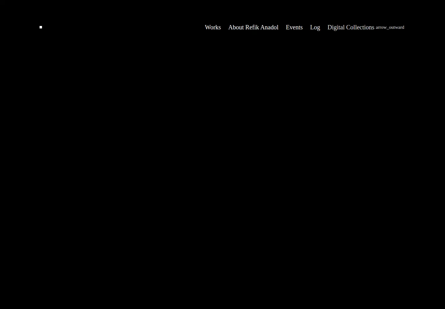 Screenshot of refikanadol.com