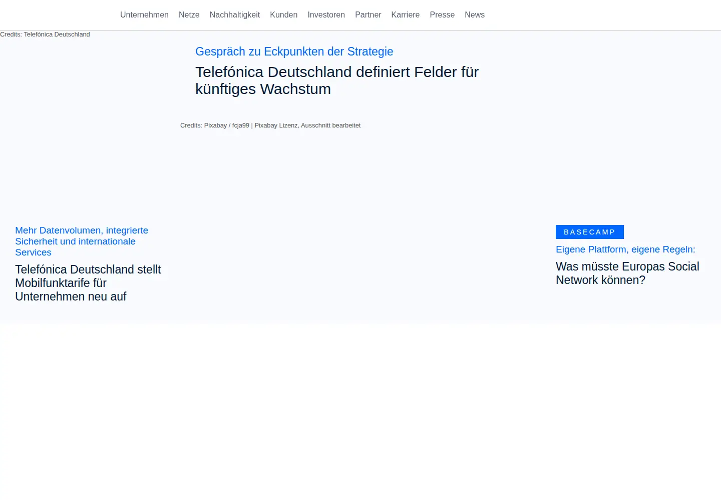 Screenshot of telefonica.de