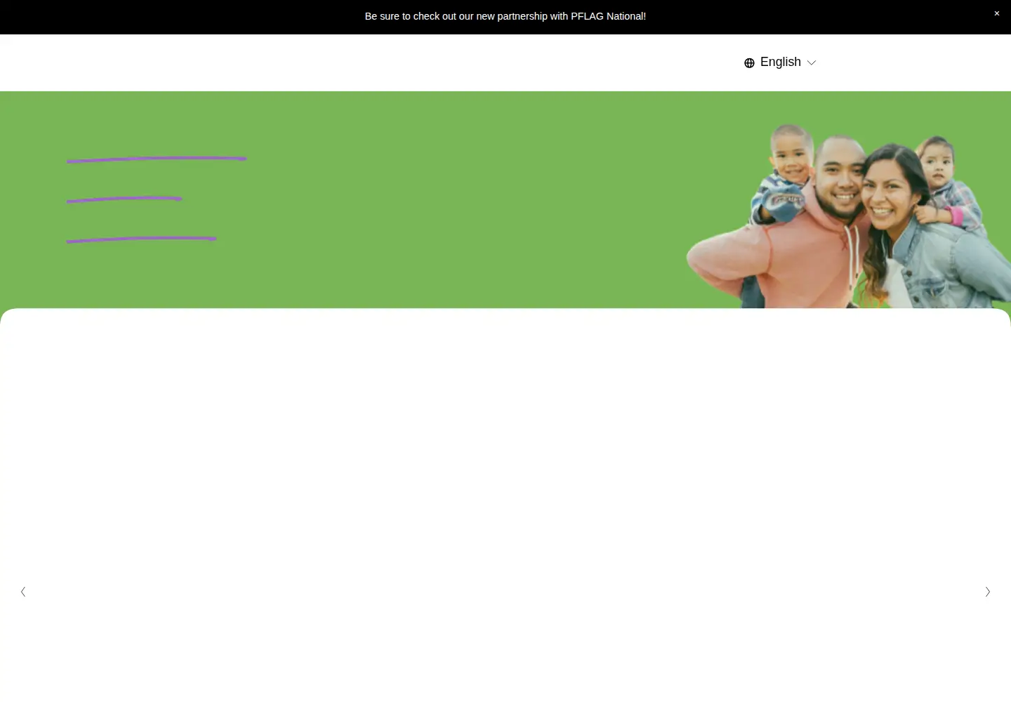 Screenshot of genderspectrum.org