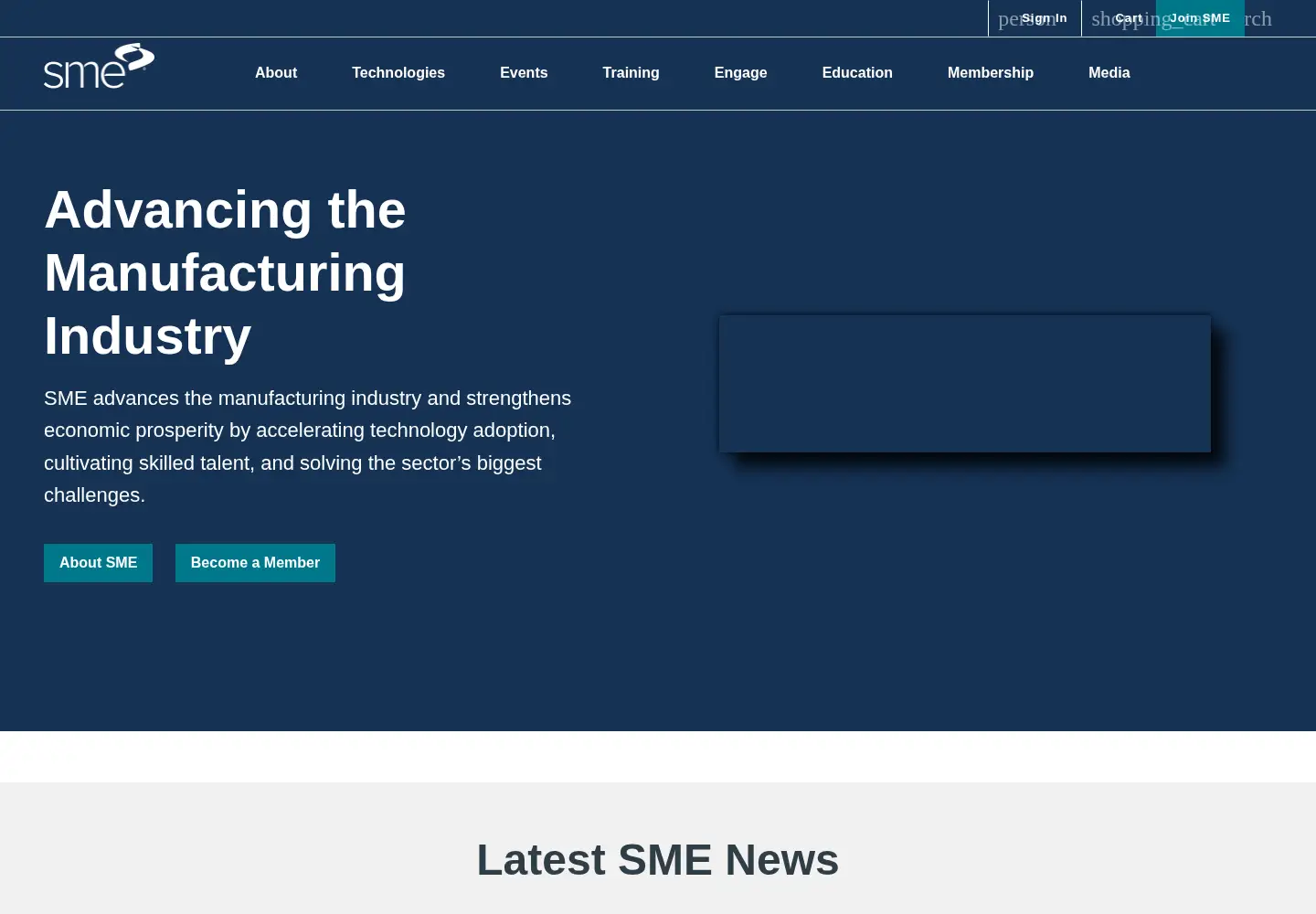 Screenshot of sme.org