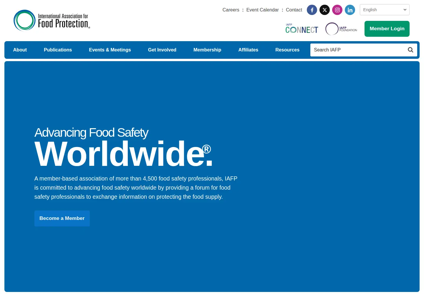Screenshot of foodprotection.org