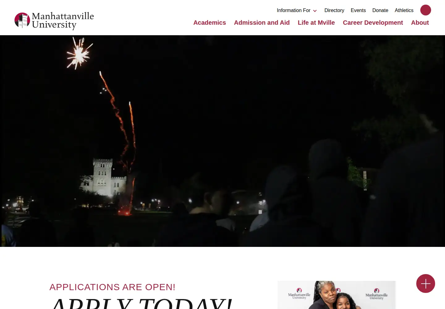 Screenshot of mville.edu