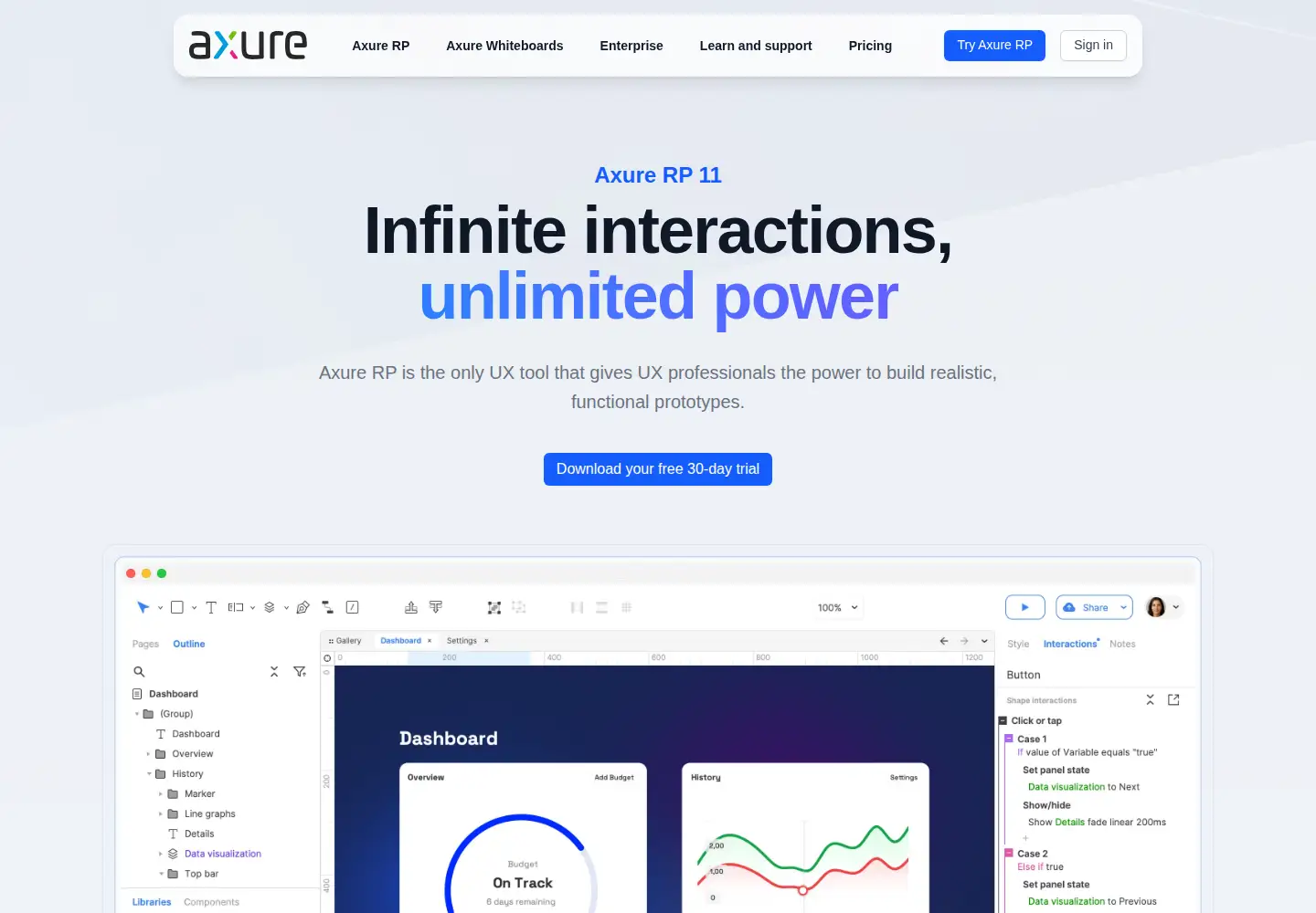 Screenshot of axure.com