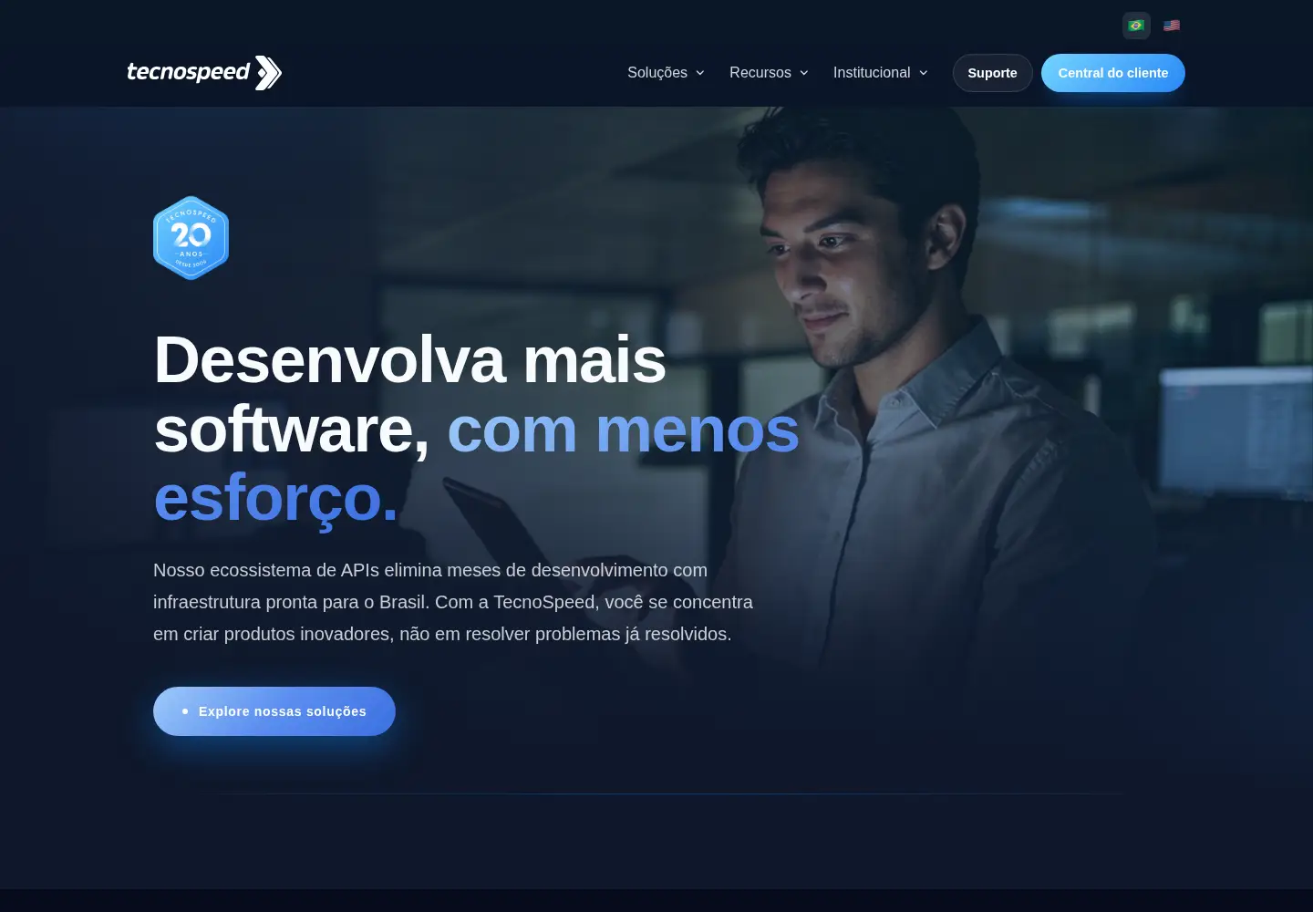 Screenshot of tecnospeed.com.br