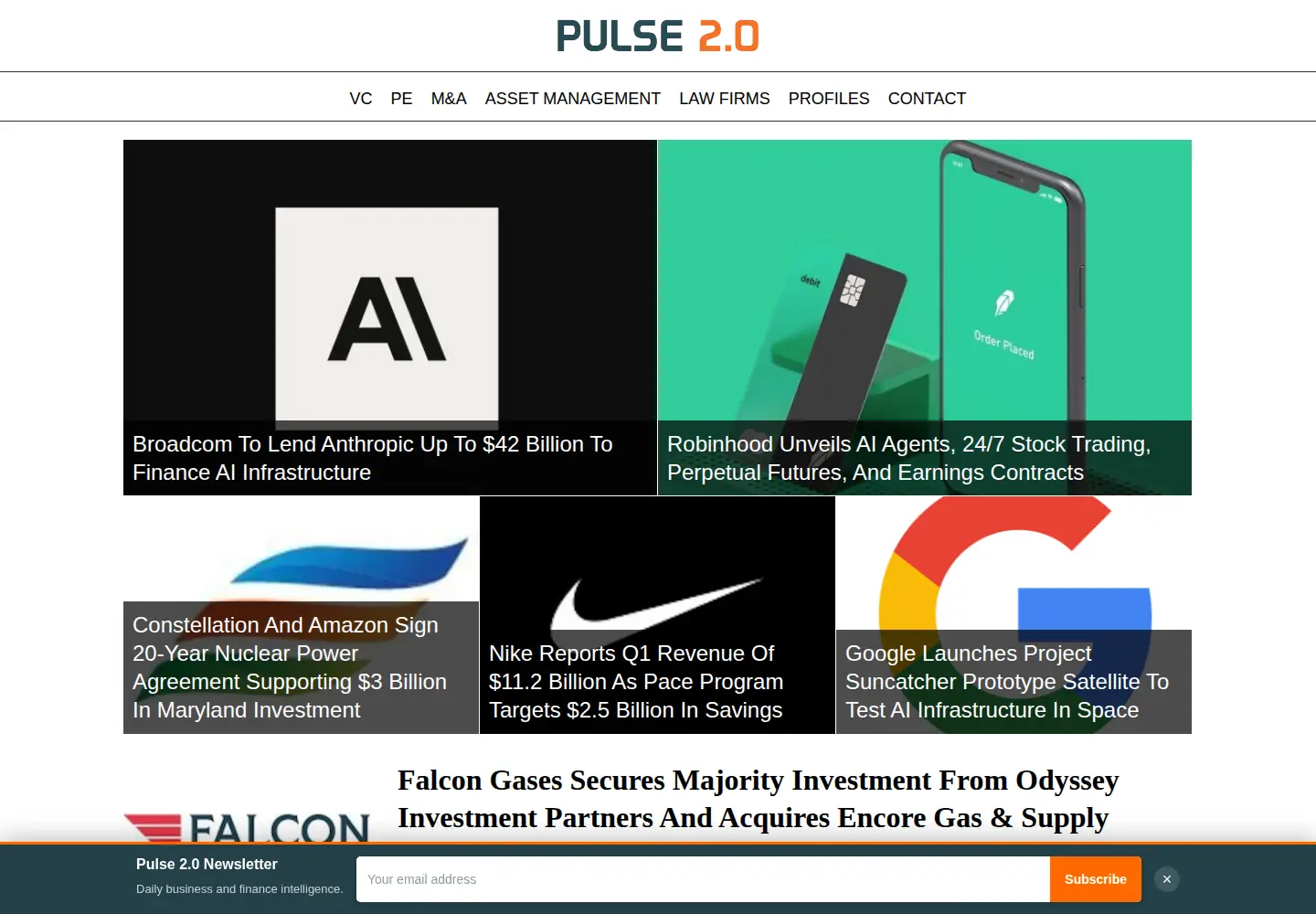 Screenshot of pulse2.com