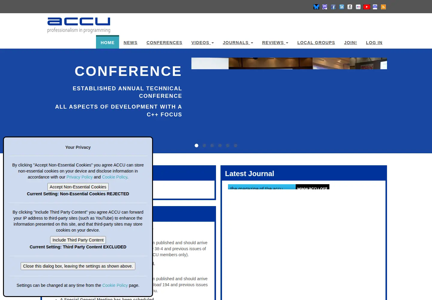 Screenshot of accu.org