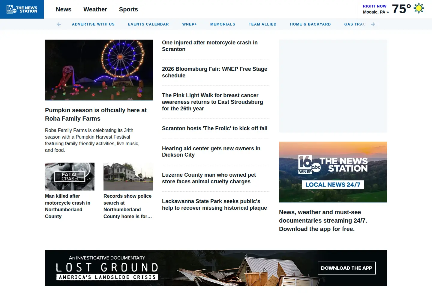 Screenshot of wnep.com