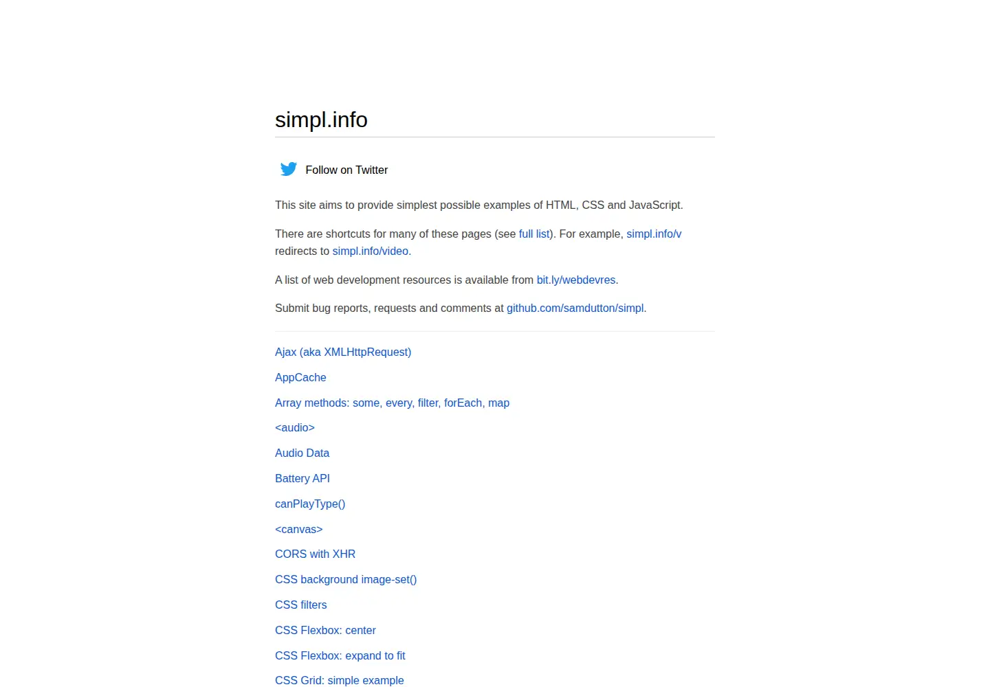 Screenshot of simpl.info