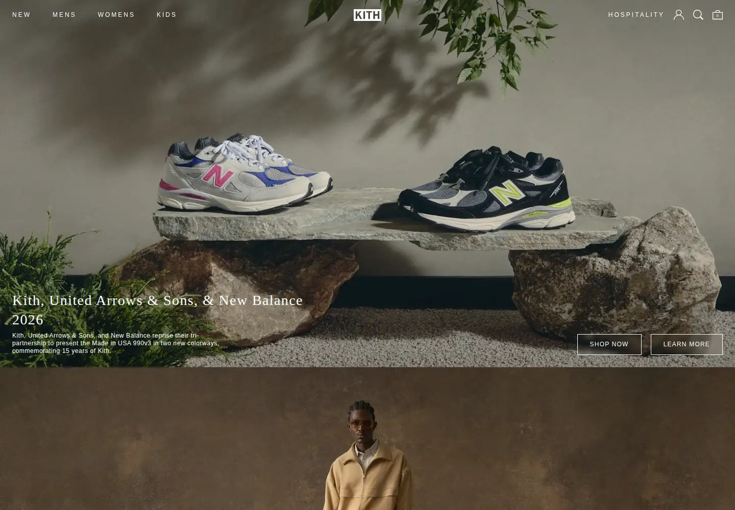 Screenshot of kith.com