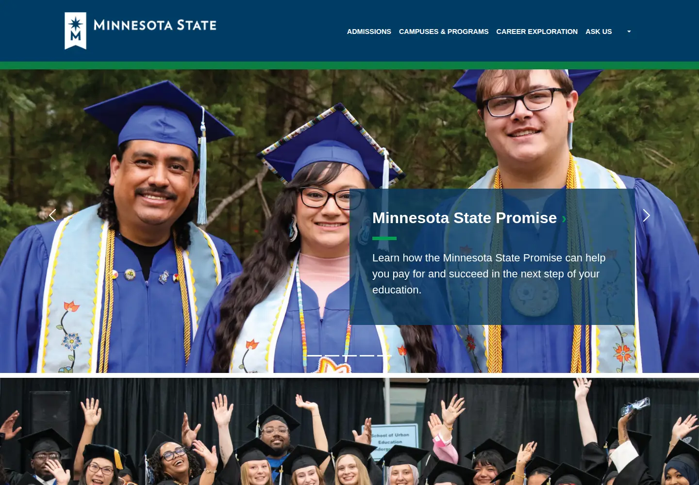 Screenshot of minnstate.edu