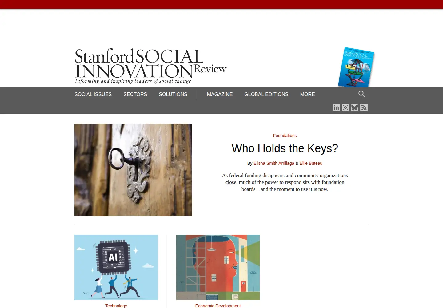 Screenshot of ssireview.org