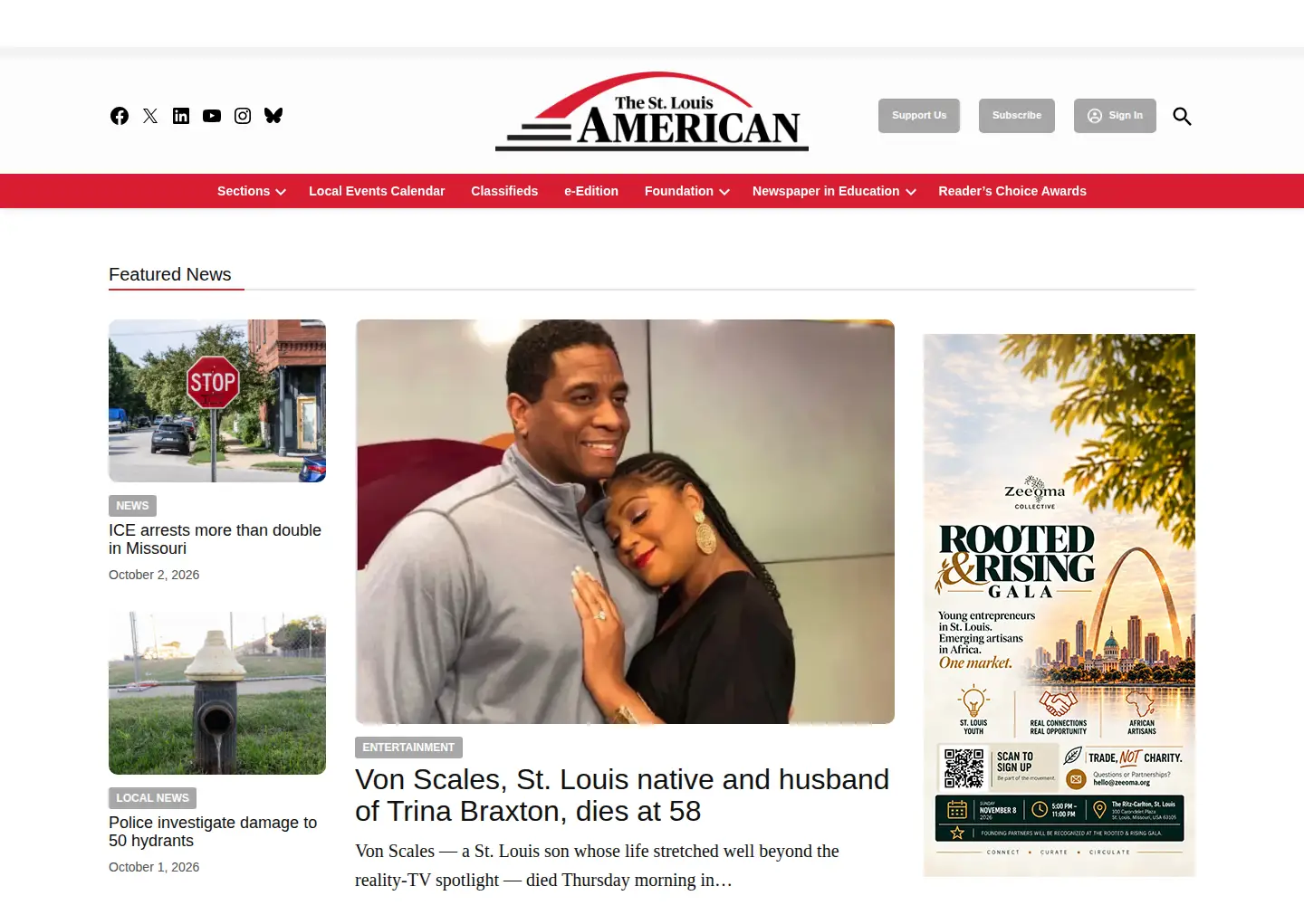 Screenshot of stlamerican.com
