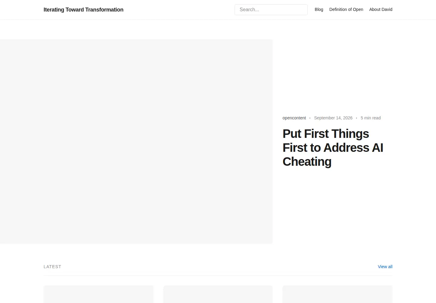 Screenshot of opencontent.org