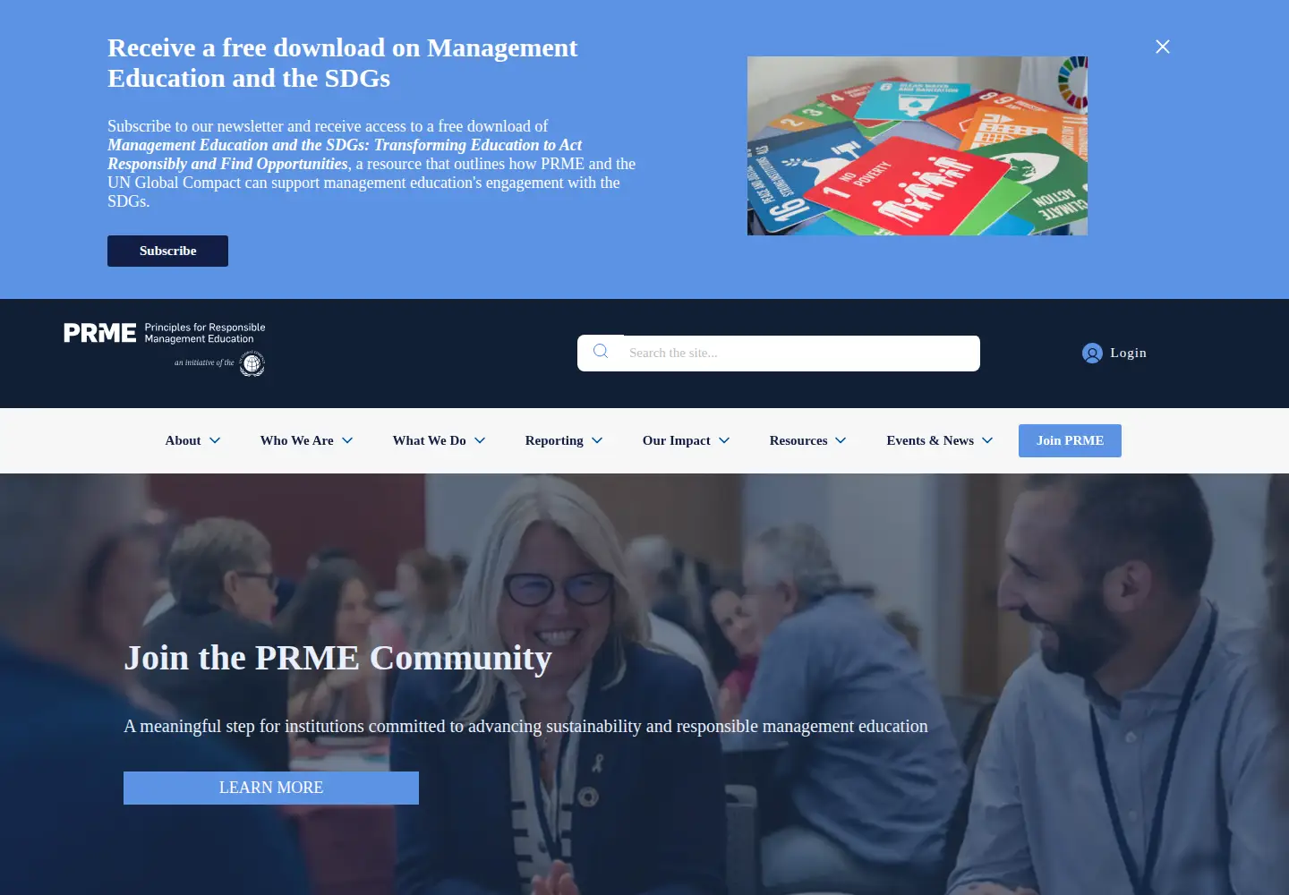 Screenshot of unprme.org