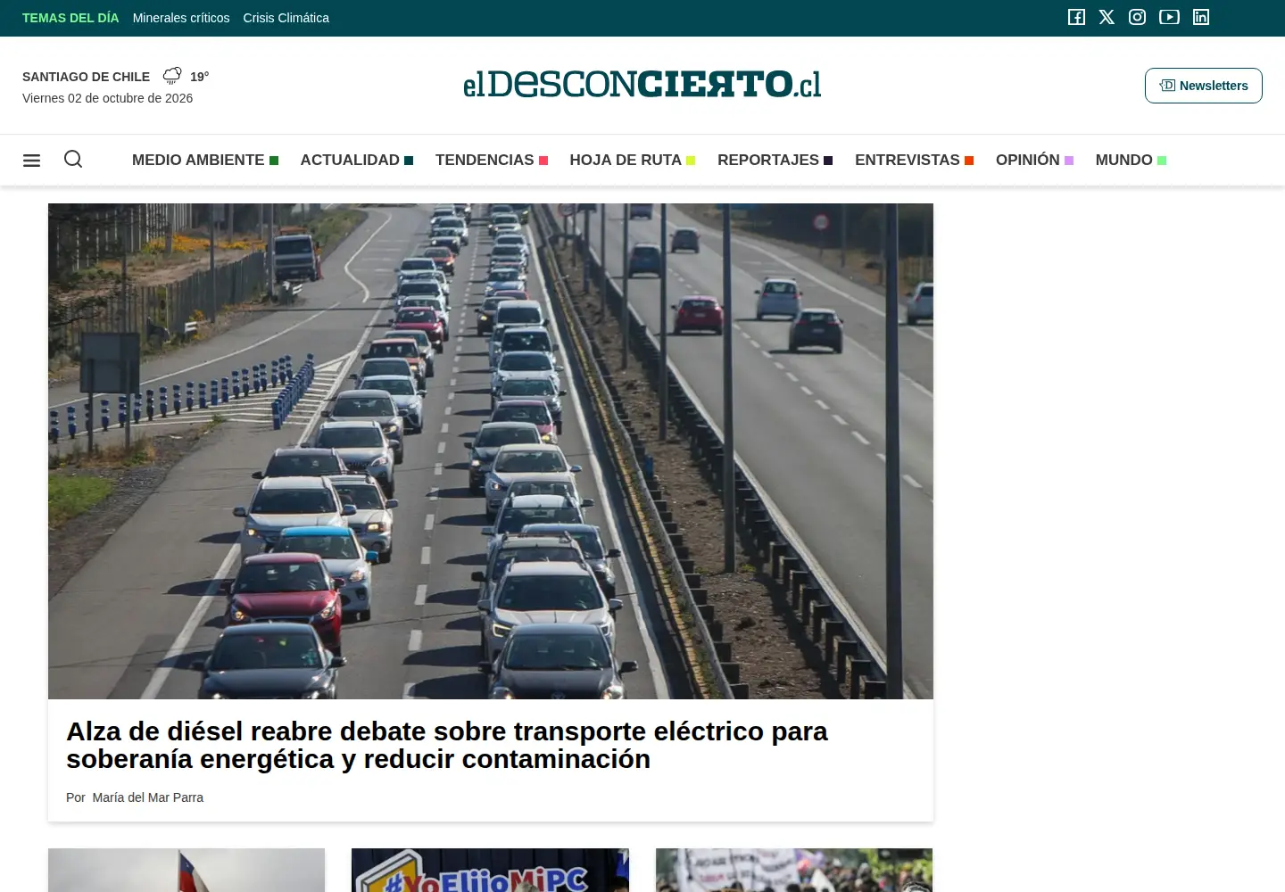 Screenshot of eldesconcierto.cl