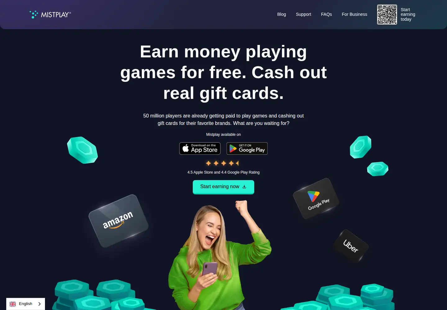 Screenshot of mistplay.com