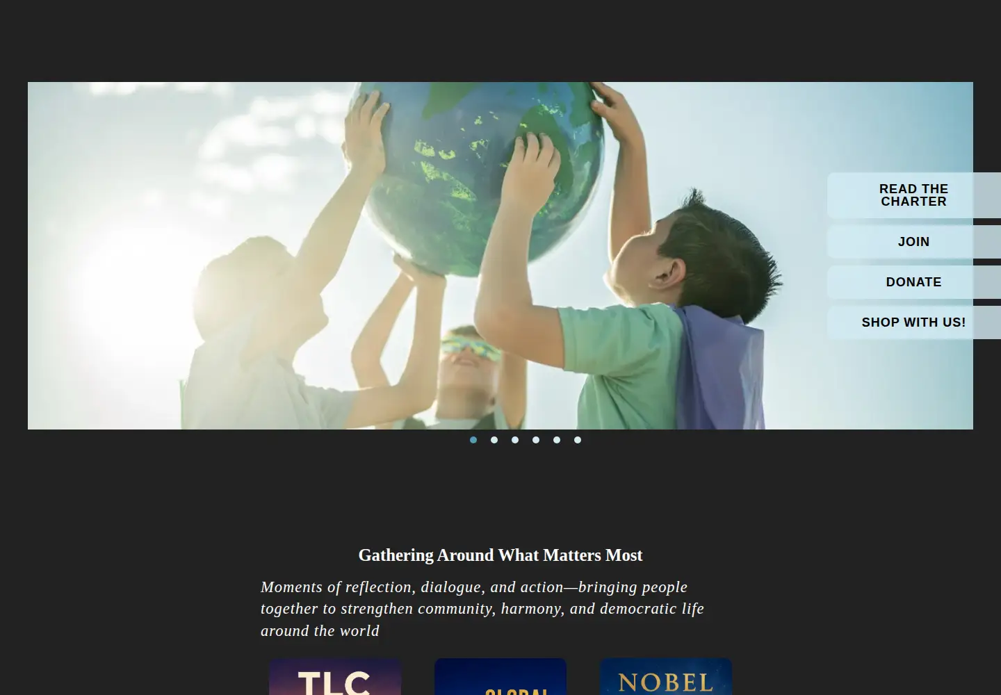 Screenshot of charterforcompassion.org
