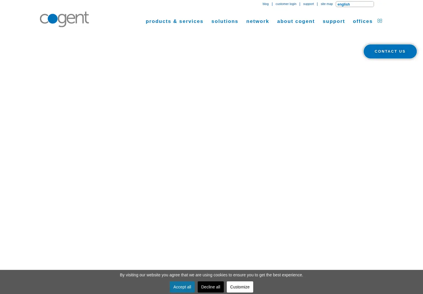 Screenshot of cogentco.com
