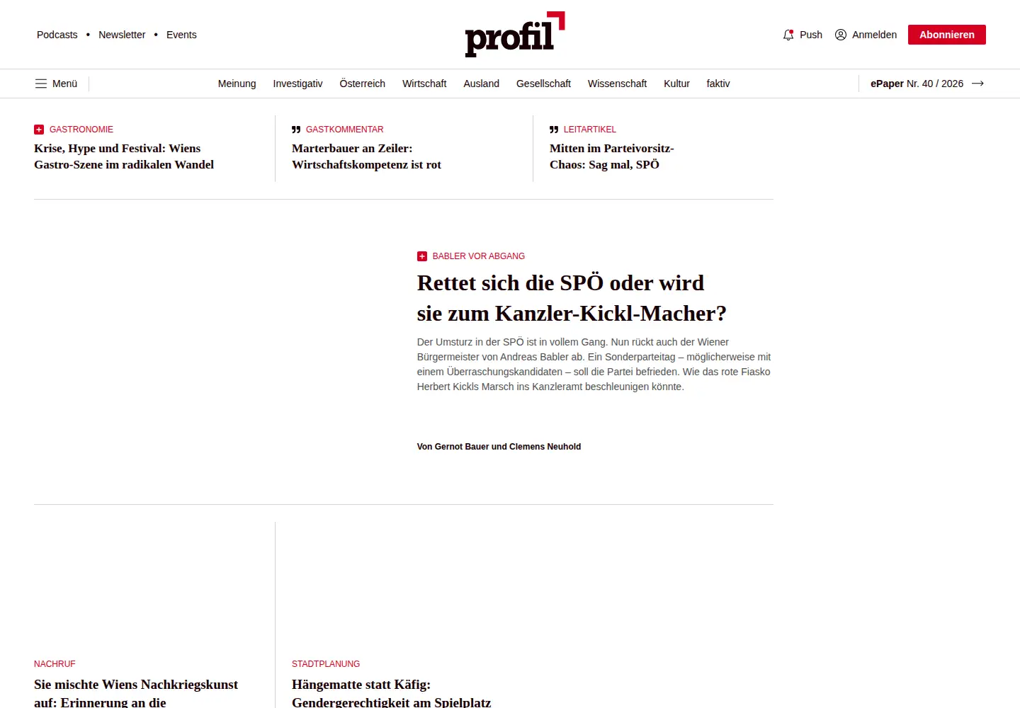 Screenshot of profil.at