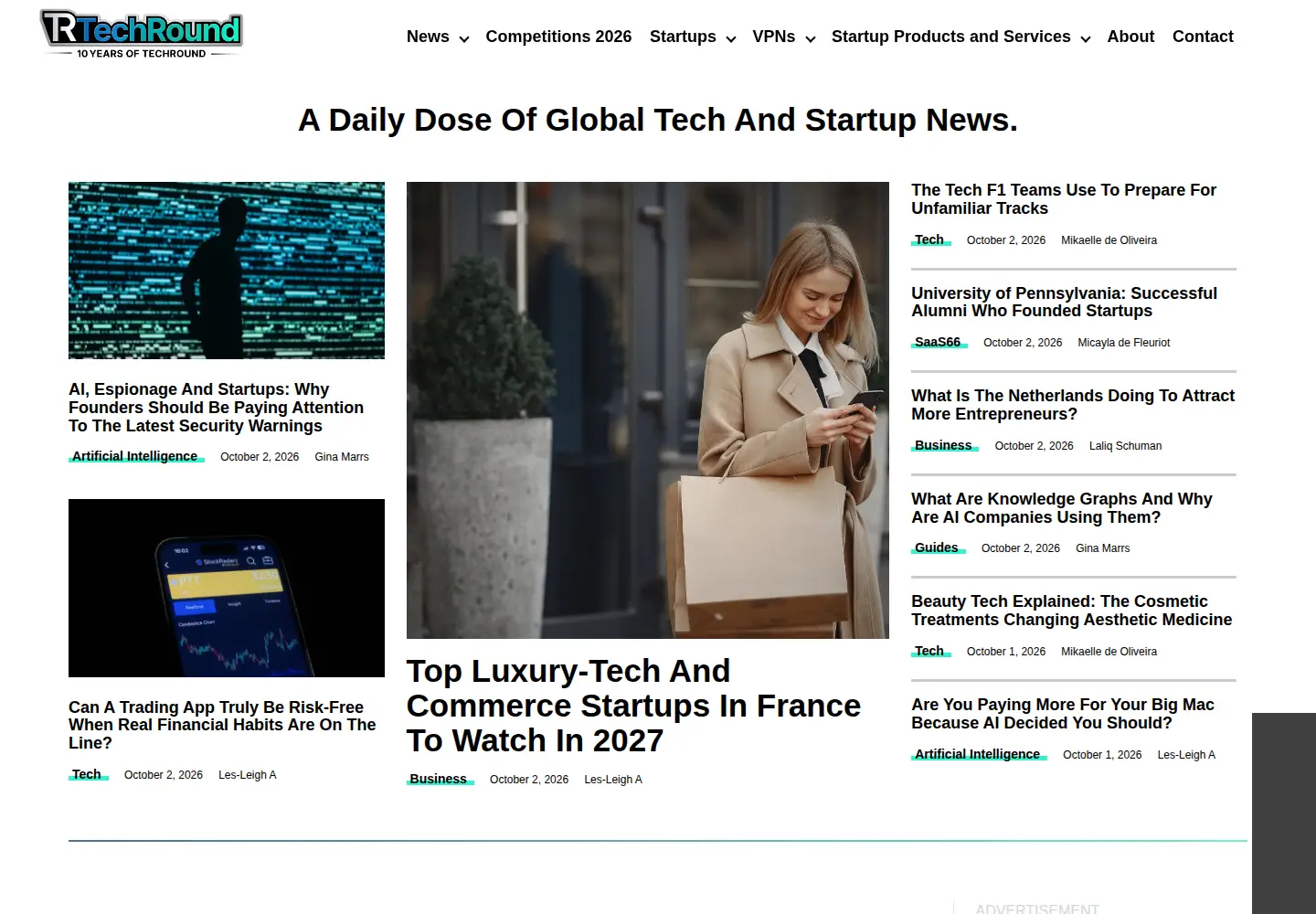 Screenshot of techround.co.uk