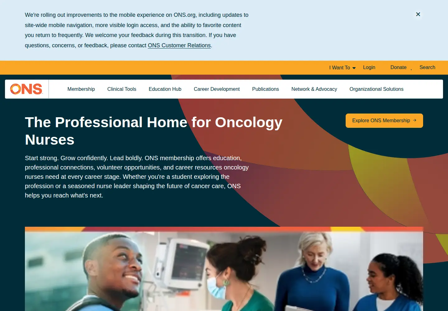 Screenshot of ons.org