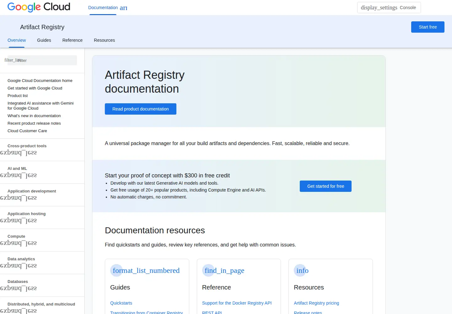 Screenshot of gcr.io
