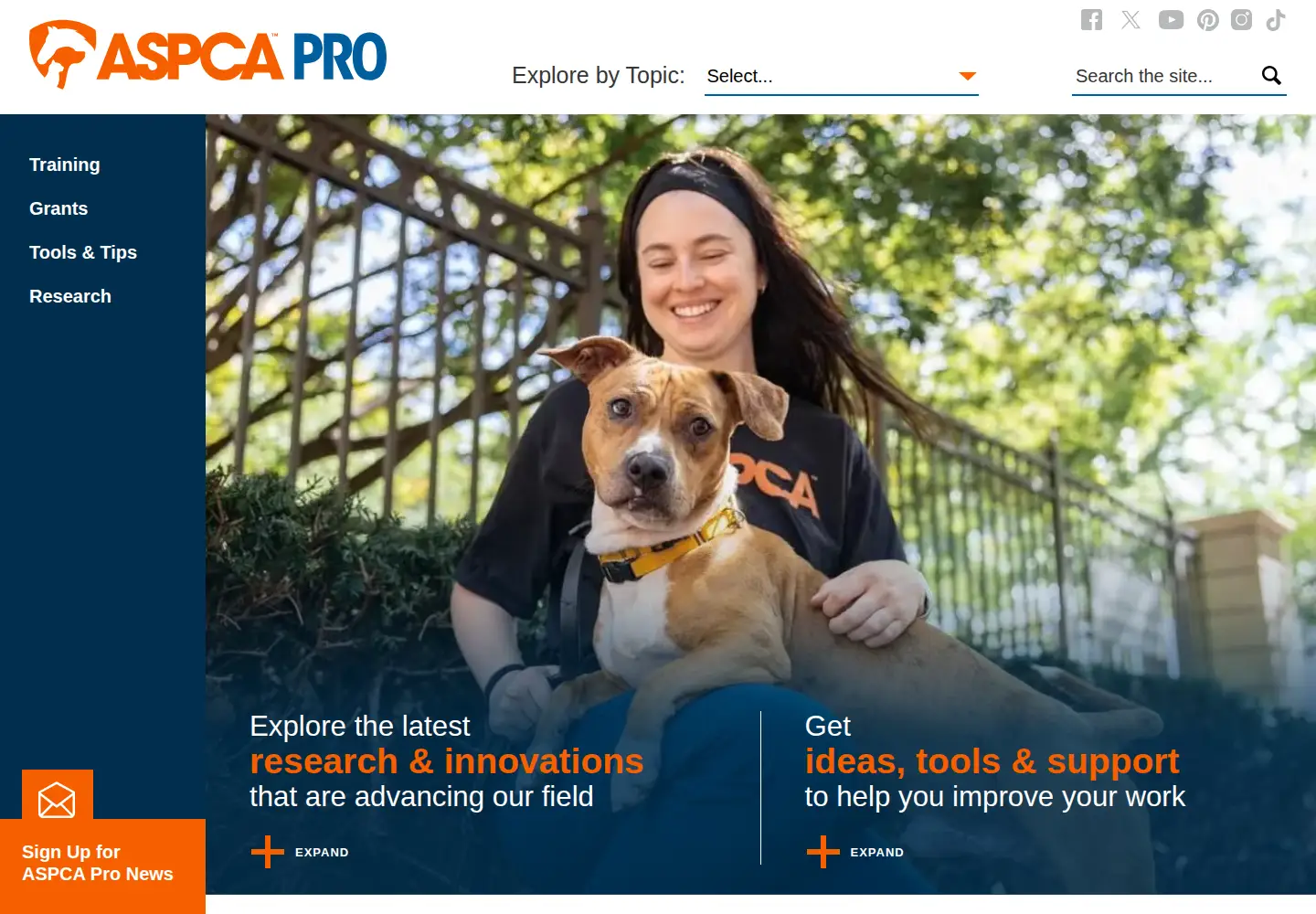 Screenshot of aspcapro.org