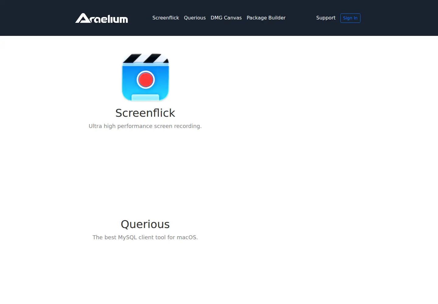 Screenshot of araelium.com