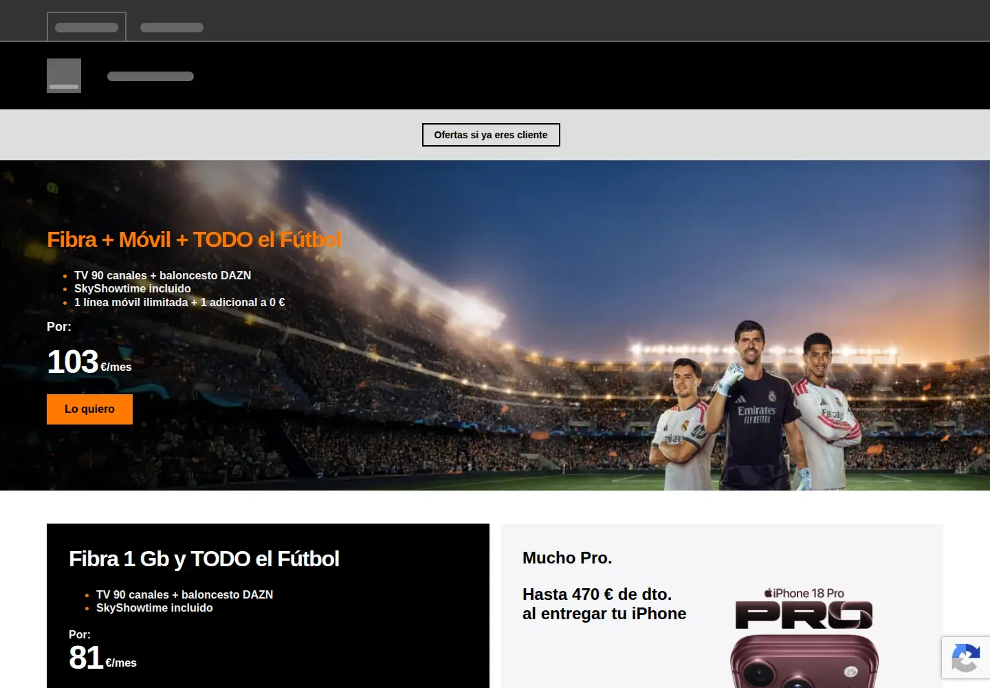 Screenshot of orange.es