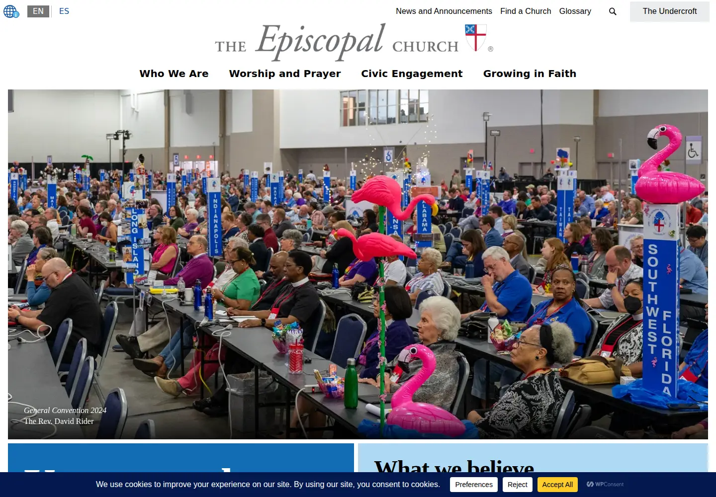 Screenshot of episcopalchurch.org