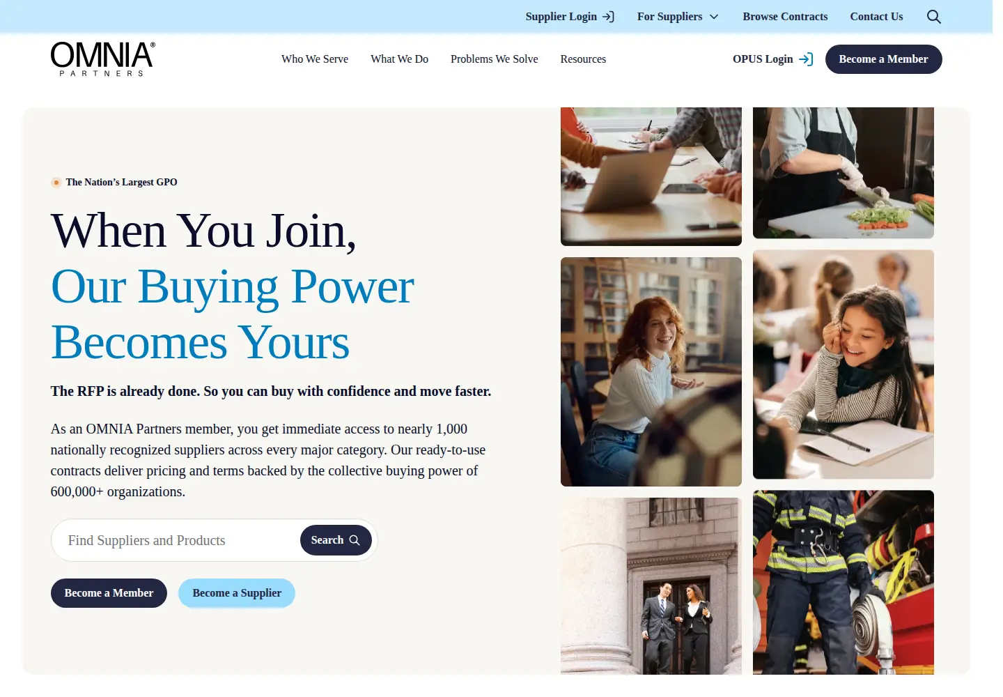 Screenshot of omniapartners.com