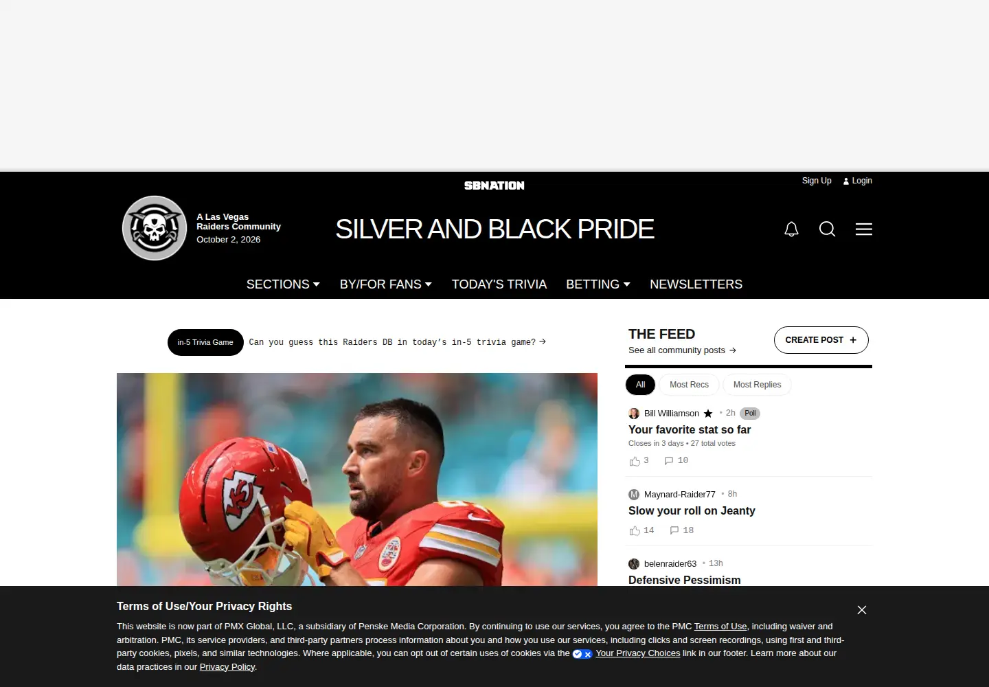 Screenshot of silverandblackpride.com