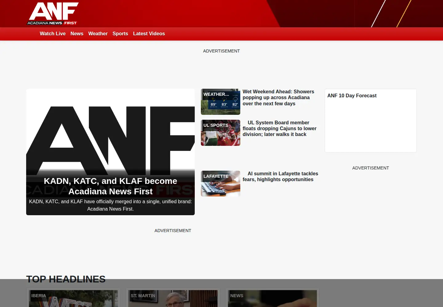 Screenshot of katc.com