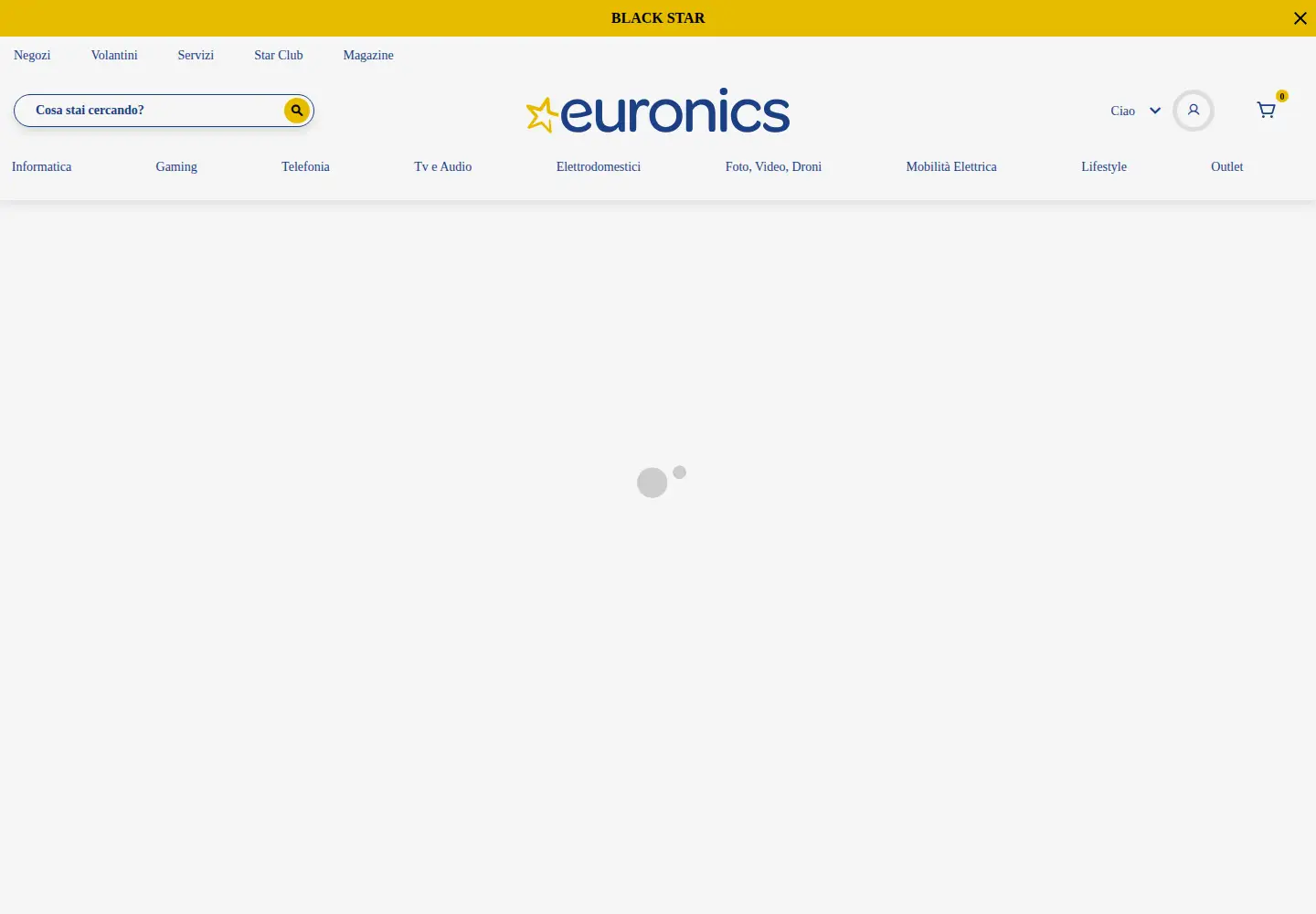 Screenshot of euronics.it
