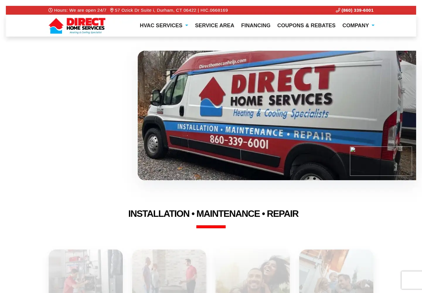 Screenshot of directhomecanhelp.com