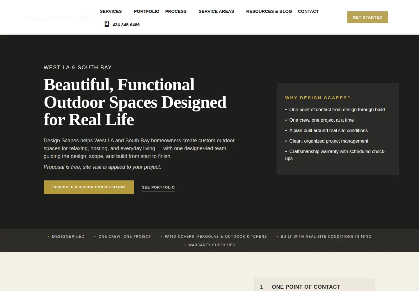 Screenshot of design-scapes-inc.com