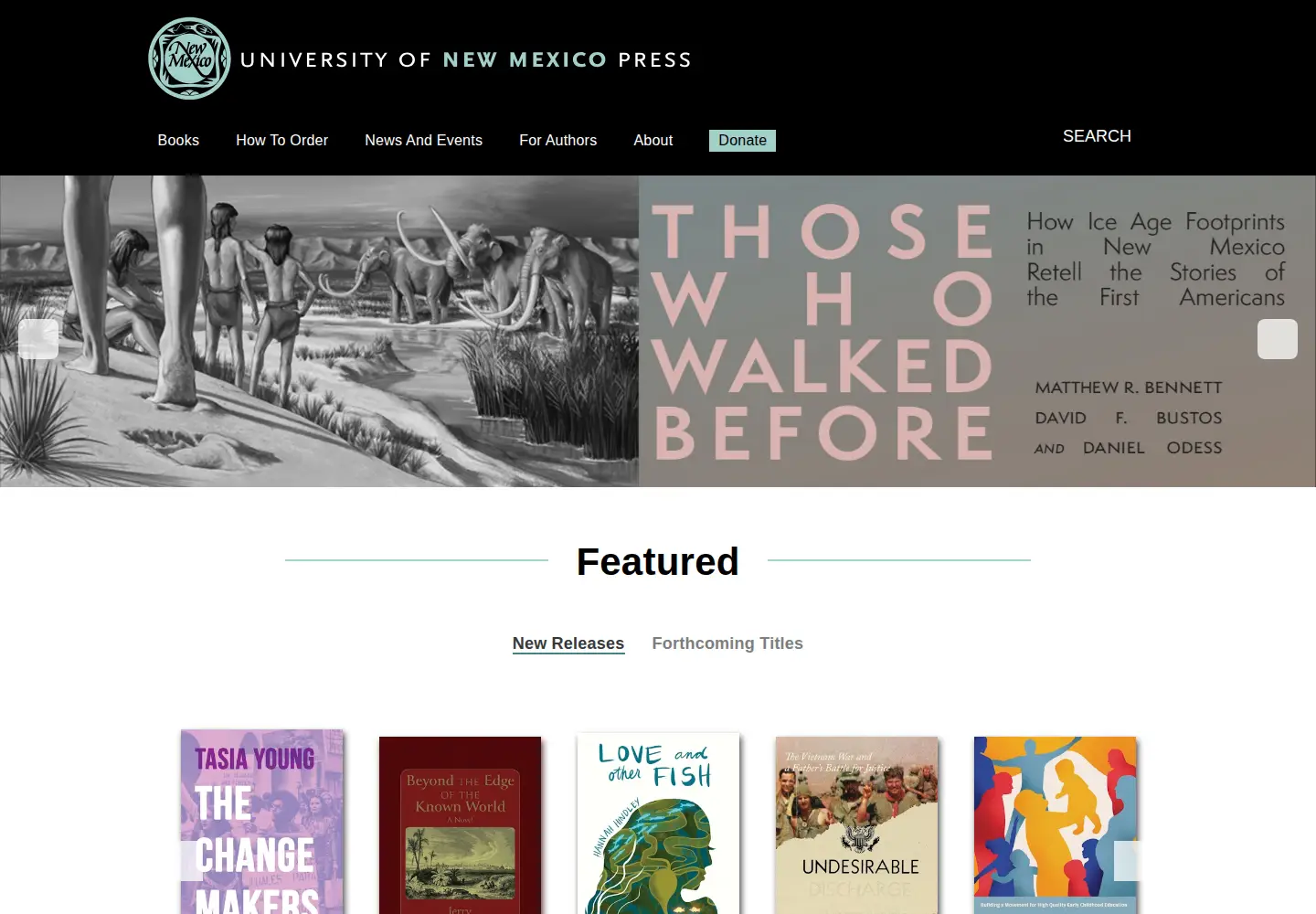 Screenshot of unmpress.com