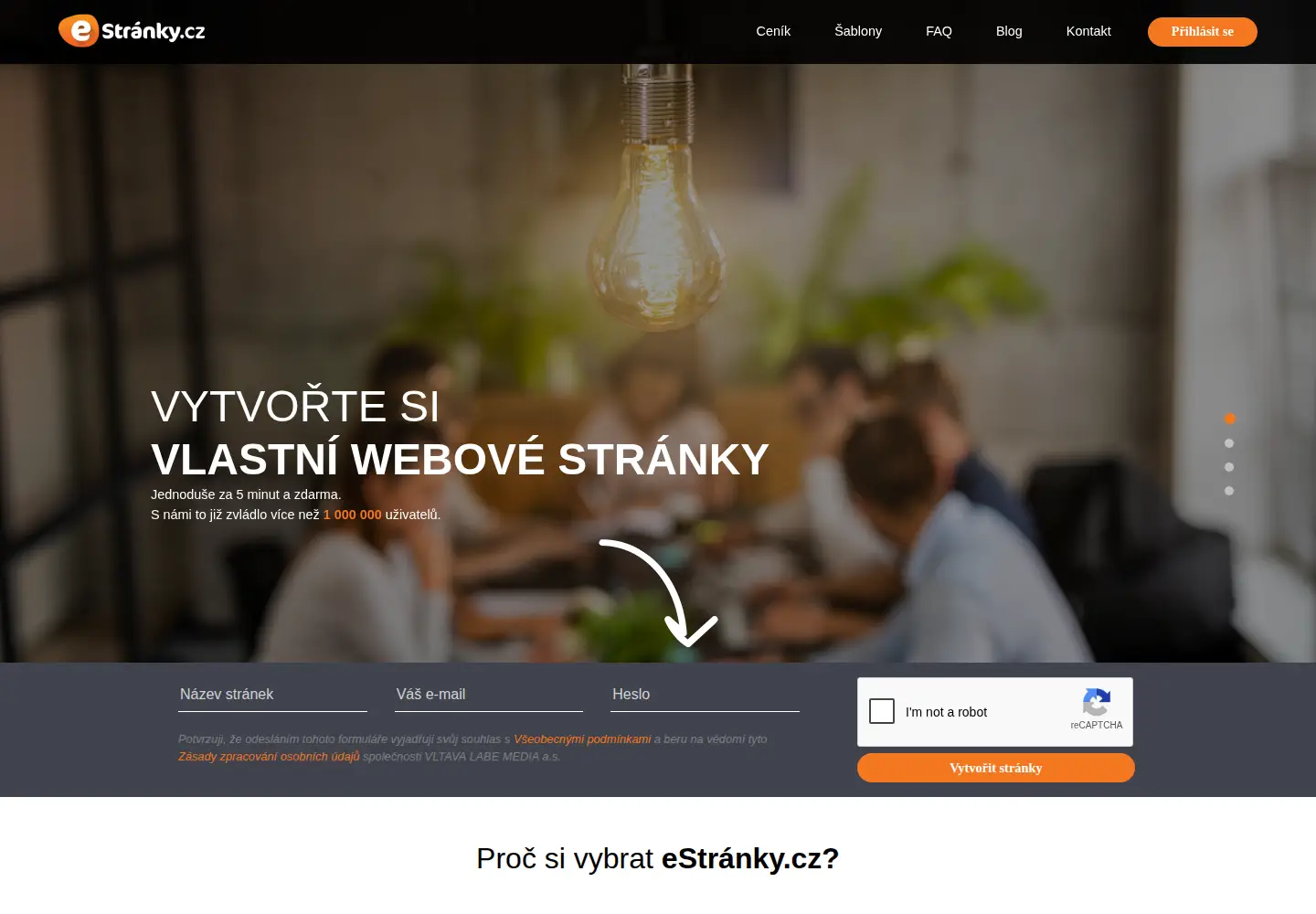 Screenshot of estranky.cz