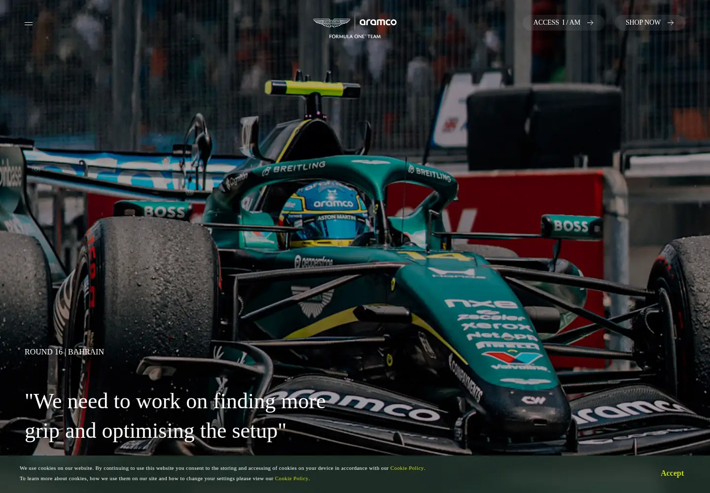 Screenshot of astonmartinf1.com