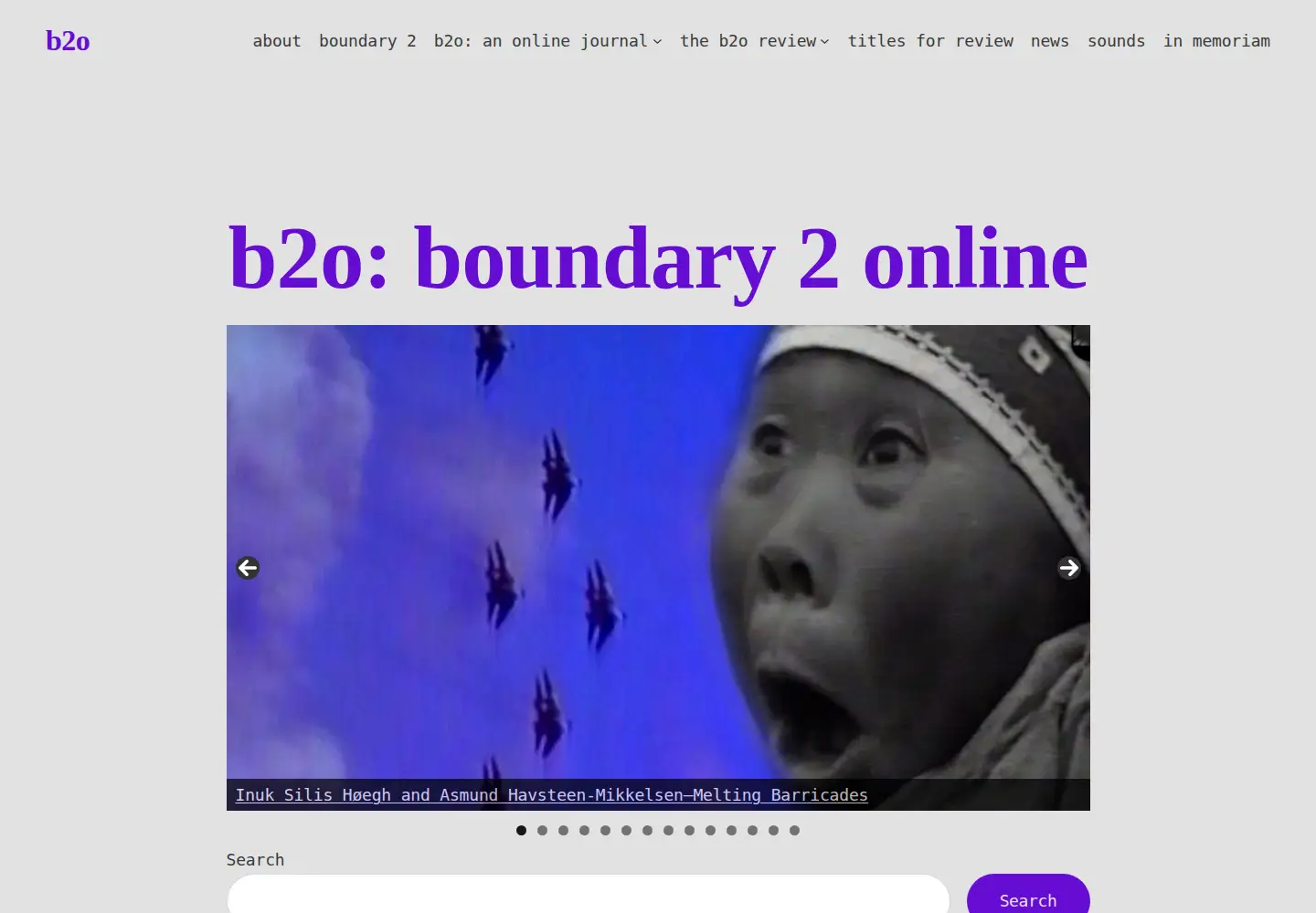 Screenshot of boundary2.org