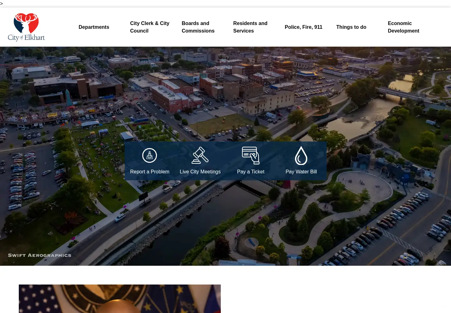 Screenshot of elkhartindiana.org