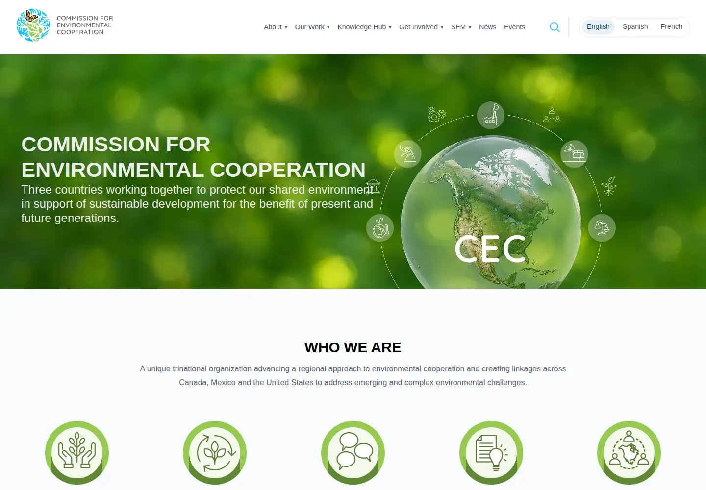 Screenshot of cec.org