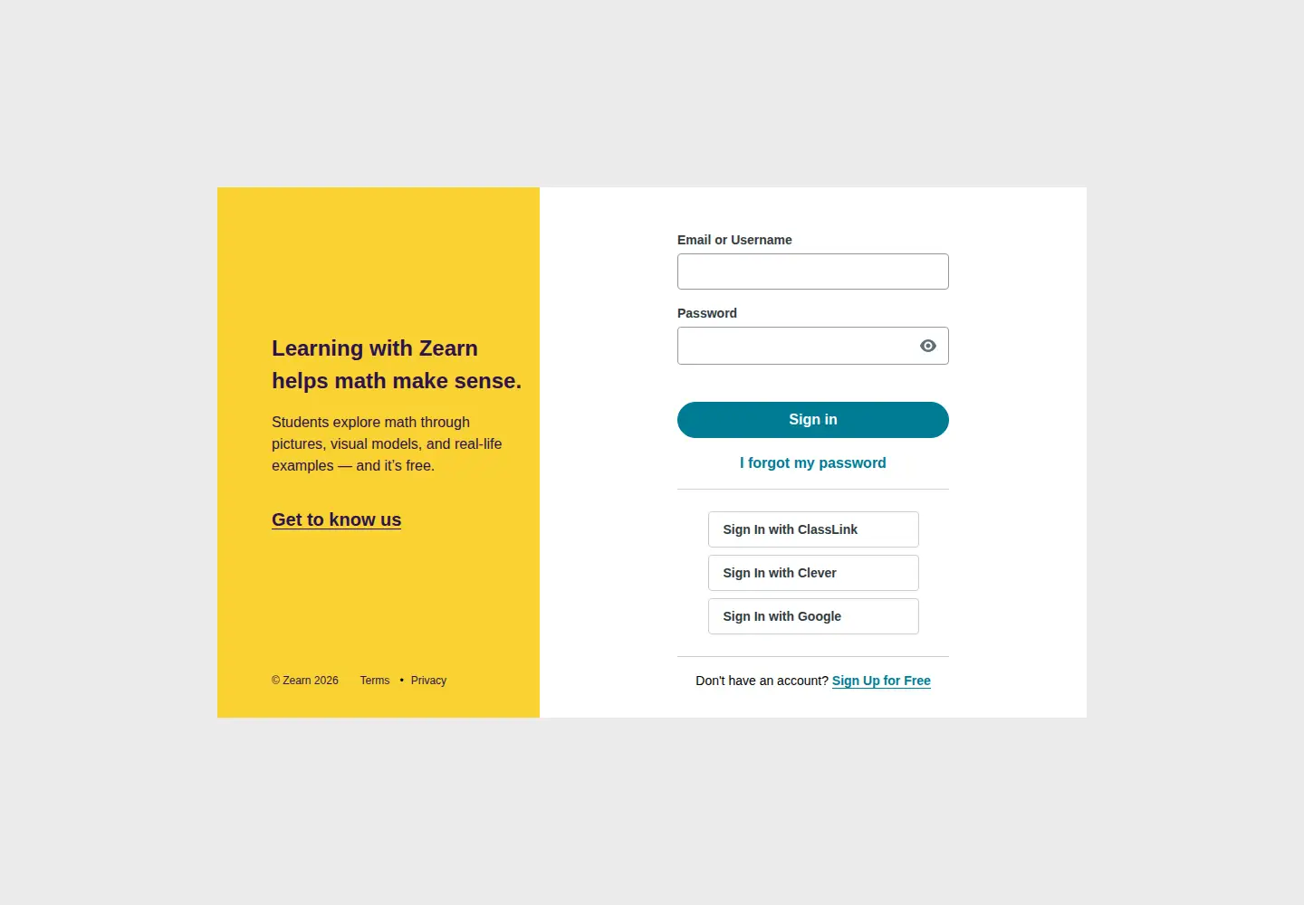 Screenshot of zearn.org