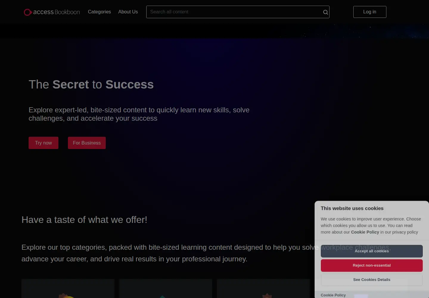 Screenshot of bookboon.com