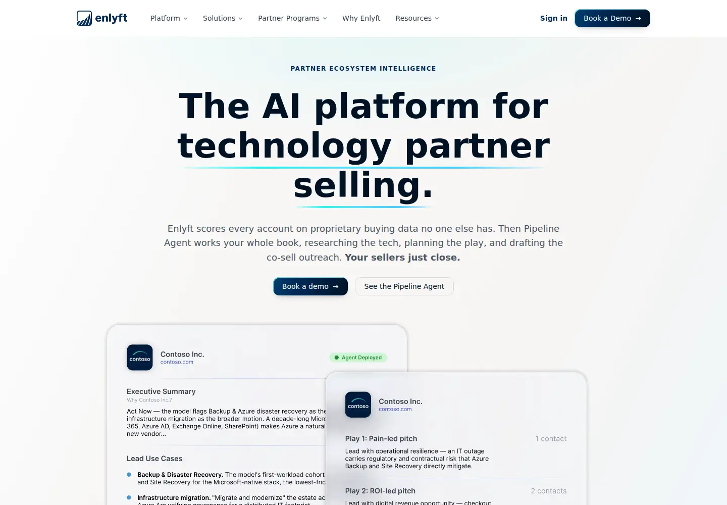 Screenshot of enlyft.com
