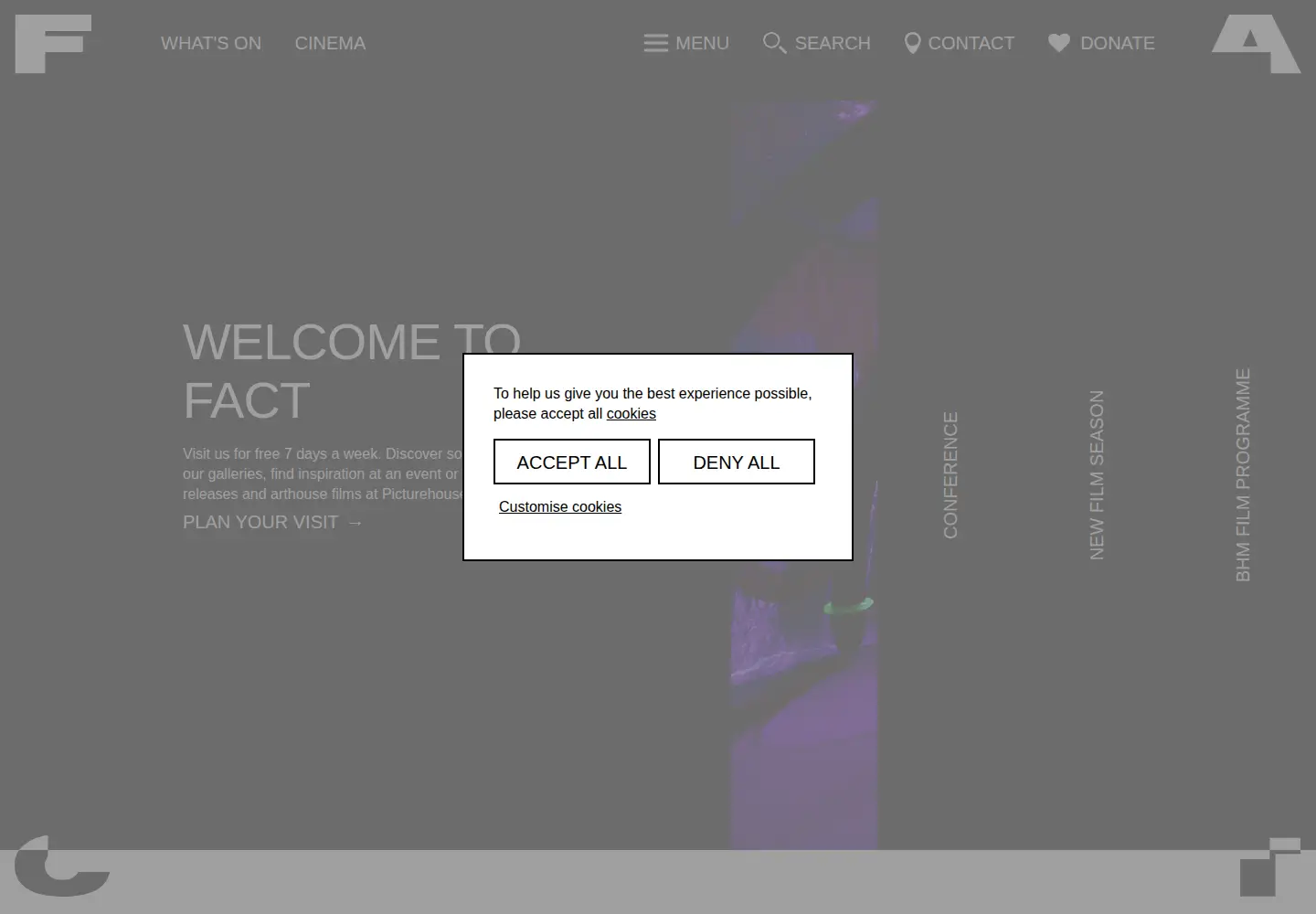 Screenshot of fact.co.uk