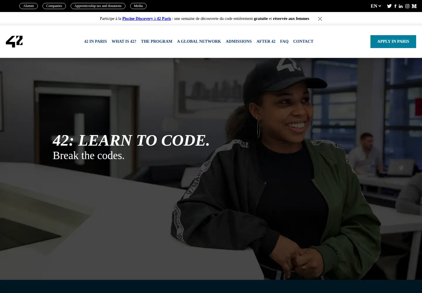 Screenshot of 42.fr