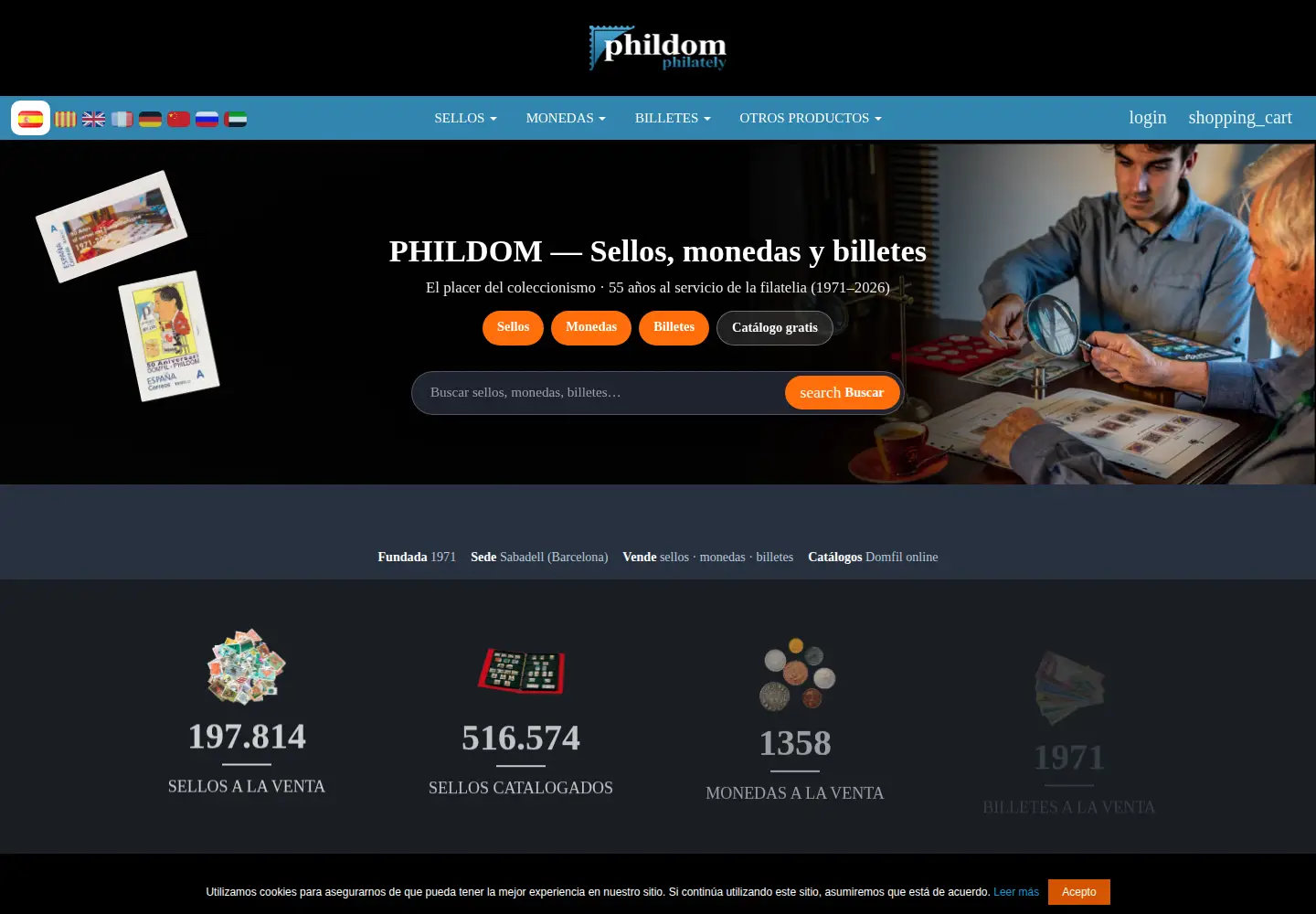 Screenshot of domfil.com