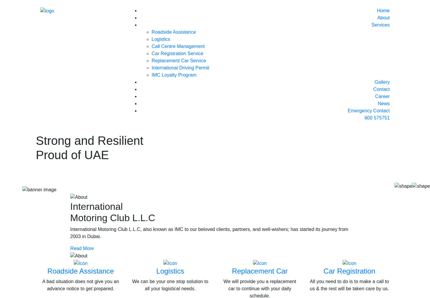 Screenshot of motoringclub.com